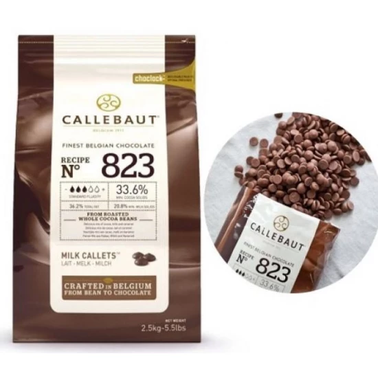 CALLEBAUT KUVERTÜR SÜTLÜ DROP (2,5 KG) // 823-RT-U71 CALLEBAUT KUVERTÜR SÜTLÜ DROP (2,5 KG) // 823-RT-U71
