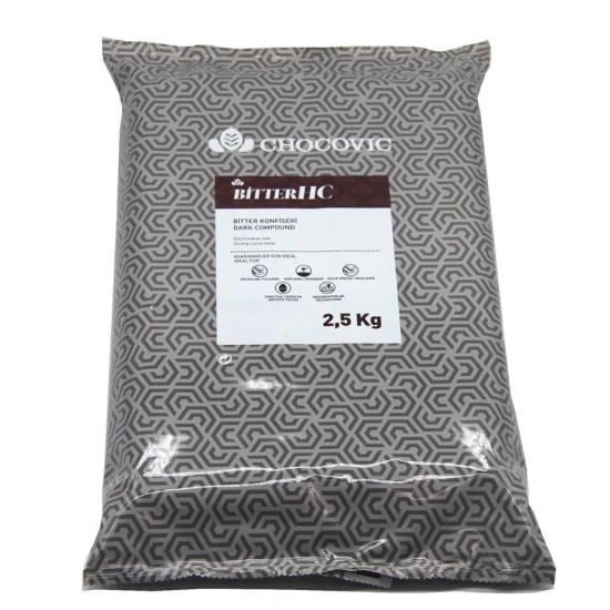 CHOCOVIC KONFİSERİ SOFT DARK BİTTER (2,5 KG) // ILD-59CHVSC-21B CHOCOVIC KONFİSERİ SOFT DARK BİTTER (2,5 KG) // ILD-59CHVSC-21B