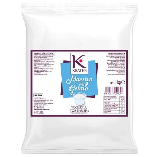 KRATER YOĞURTLU TOZ KARIŞIM (1 KG) KRATER YOĞURTLU TOZ KARIŞIM (1 KG)